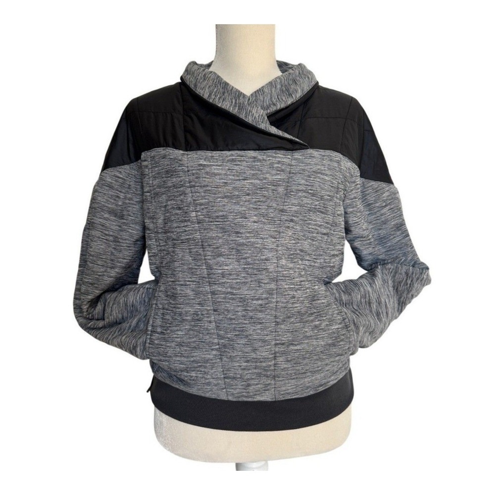 The North Face Womens S/M Gray Black Pseudio Performance Pullover Jacket